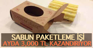 Evde Sabun Paketleme İşi